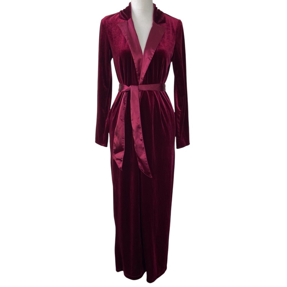 Luxurious Velvet Cape Coat in Deep Burgundy
